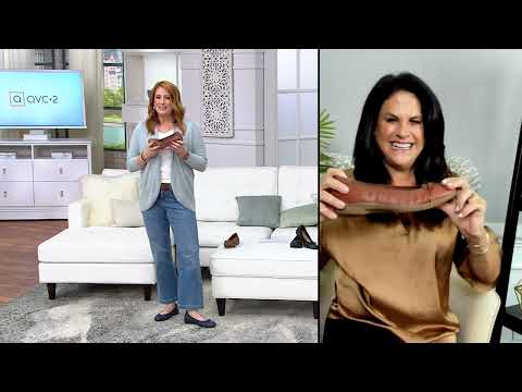 Clarks Collection Leather Ballet Flats - Meadow Rae on QVC