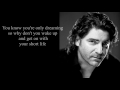 Get on with your short life (with lyrics) - Brian Kennedy