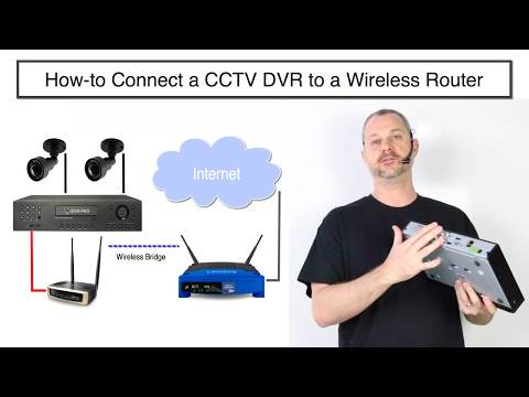 How to Connect a CCTV DVR to a Wireless Router