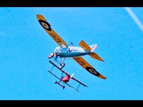 "DAWN PATROL" GIANT 1/3 SCALE RC MULTIPLE WW1 SCOUT / FIGHTERS - LMA RAF COSFORD - 2016
