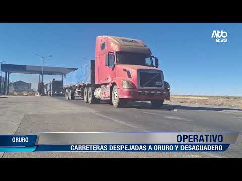 Despejan rutas La Paz–Oruro y La Paz–Desaguadero tras operativo conjunto