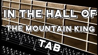 In the hall of the mountain king - very easy guitar tab lesson