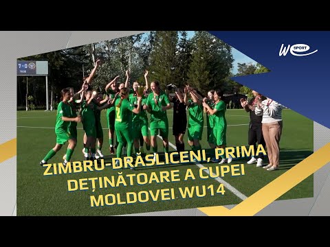 ⚽ ZIMBRU-DRĂSLICENI, PRIMA DEȚINĂTOARE A CUPEI MOLDOVEI WU14