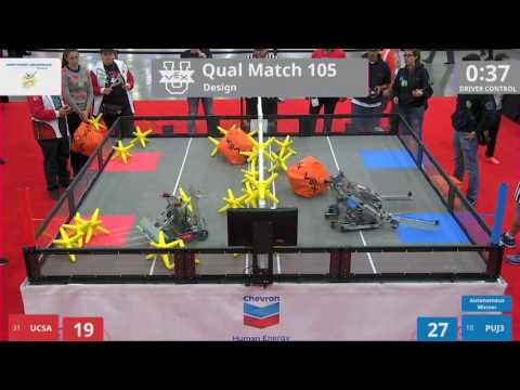 2017 VEXU Design Q105 - UCSA vs PUJ3 - 24 to 34