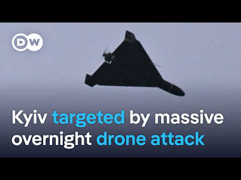俄羅斯在川普與澤倫斯基會面前夕，週日轟炸烏克蘭！ | DW 新聞 (Russia bombards Ukraine with missiles and drones ahead of Trump-Zelenskyy meeting Sunday | DW News)
