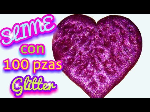 SLIME mezclando 100 piezas de glitter Video
