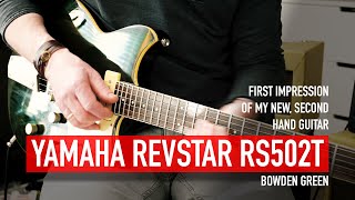 Video thumbnail for Yamaha Revstar RS502T Bowden Green through a Fender Blues Junior III. Vulk Audio Mosfet Preamp. by GUITARS & GIZMOS