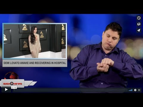 Demi Lovato awake and recovering in hospital (ASL - 7.25.18)