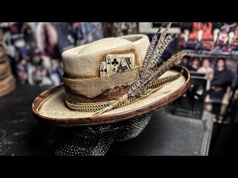 Telescope Crown Hat in western beige felt