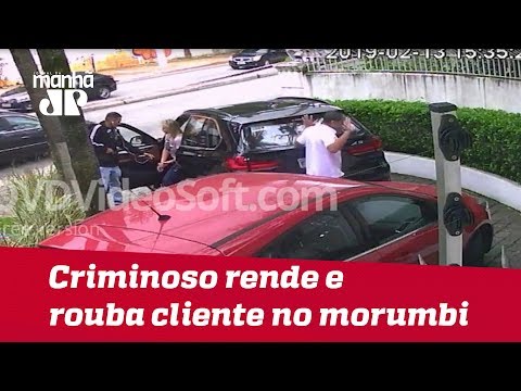 Armado e sem esconder o rosto, criminoso rende e rouba cliente de loja de luxo no Morumbi