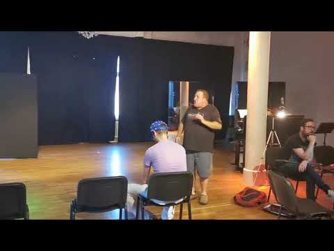 Dramatic Voices Program Berlin: Tenor Marc Molomot (Mime) in rehearsal