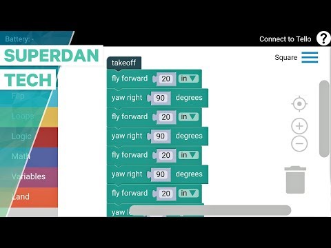 Ryze Tello drone | How to program your Tello with DroneBlocks App!