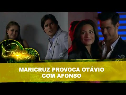 Coração Indomável - Maricruz provoca Otávio com Afonso após vê Dóris e Otávio se beijando na boate.