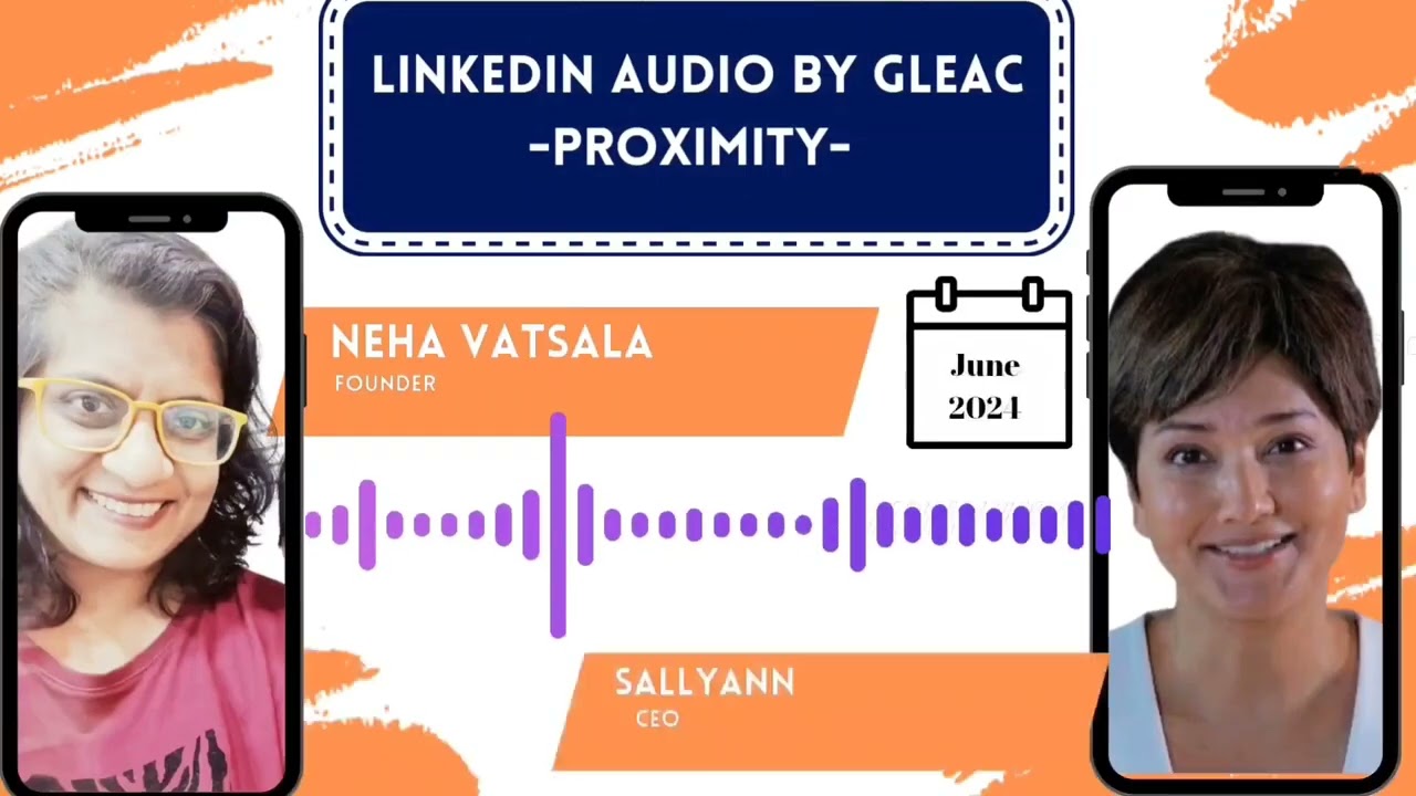 GLEAC Team's first Linkedin Audio Event - Session by CEO and Chief Identity Hacker of GLEAC,Sallyann