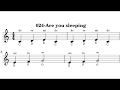024-Are you sleeping music sheet