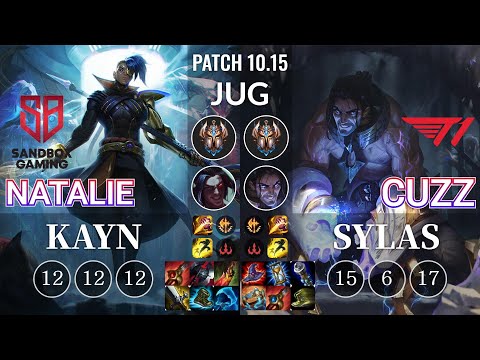 SB Natalie Kayn vs T1 Cuzz Sylas Jungle - KR Patch 10.15