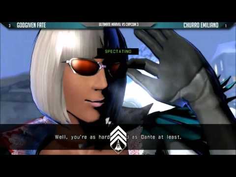 ChurroEmiliano (Tron / Frank / Vergil) VS. Godgiven Fate (Viper / Storm / Trish) UMVC3 First to 10
