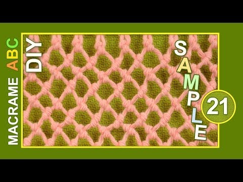 Macrame ABC pattern sample 17