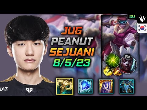 Peanut Jungle Sejuani Build Radiant Virtue Aftershock - Sejuani Jungle vs Ekko - LOL KR 13.1