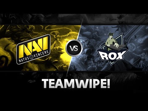Teamwipe by Na`Vi vs RoX.KIS @ D2L Western Challenge
