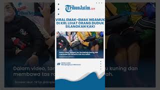 Marah Gara-gara Hal Sepele! Seorang Emak-emak Ngamuk di KRL Karena Lihat Wanita Duduk Silangkan Kaki