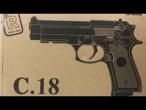 Review Airsoft gun C.18 Super power/For ages 18 and up/For Sports #toys