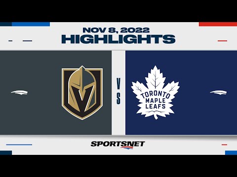 NHL Highlights | Golden Knights vs. Maple Leafs - November 8, 2022
