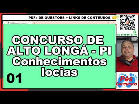 CONCURSO DE ALTO LONGÁ   PI 01 (Conhecimentos locais)