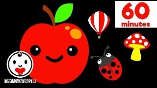 Baby Sensory – 60 Minutes High Contrast Color Animation #4 – Apples & more gameplay video by atearney, 61:22 duration