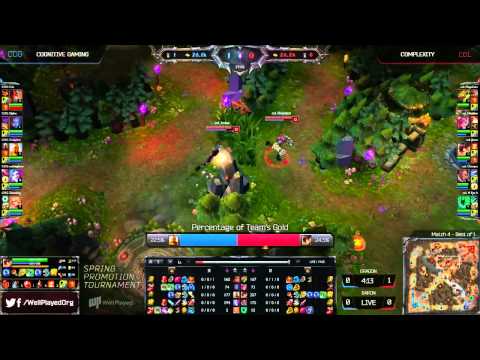 Cognitive Gaming vs CompLexity Gaming | 2014 NA LCS Spring Promotion Season 4 | COG vs COL