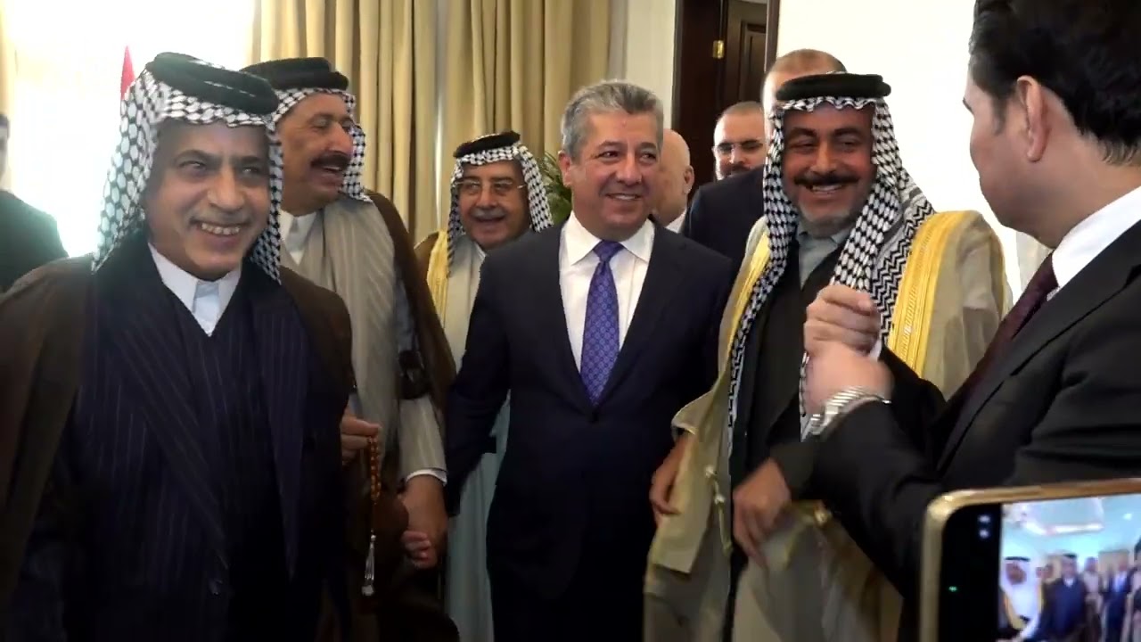 ڤیدیۆ | سەرۆکوەزیران مەسرور بارزانی پێشوازی لە چەند سەرۆک هۆزێکی عێراق دەکات
