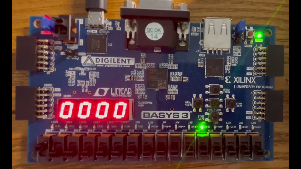 Basys 3 FPGA Elevator Demonstration