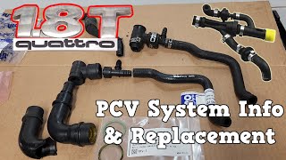 PCV System Info & Replacement Audi A4 1.8T Quattro (B6, AMB)