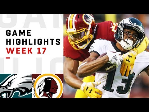 Eagles vs. Redskins Week 17 Highlights | NFL 2018