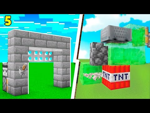 TheAlexGamer - ✅ 5 INCREDIBLY EASY REDSTONE MECHANISMS to MAKE in MINECRAFT 😱 SIMPLE AND FAST 🚀