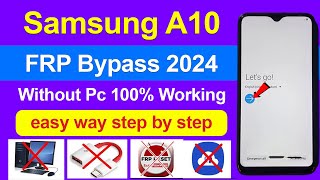 Samsung Galaxy A10 FRP Bypass Without PC 2024 - A105f Google Account Unlock Easy Way