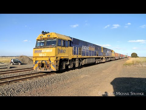 5MA5 Pacific National Intermodal Container Freight Train (8/2/2024) - PoathTV Australian Railways