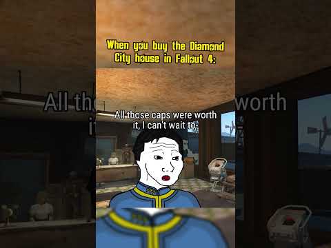 When you buy the Diamond City house in Fallout 4: #fallout #memes #shorts