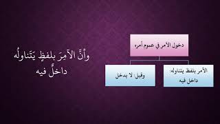 صورة الدرس 132   دخول الآمر في عموم أمره