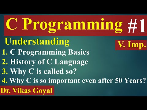 #1 Introduction | History | Why C is called so? (with Notes) | C Programming | C Language