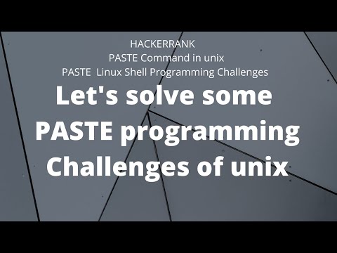 Tutorial Knowledge Paste Command In Unix