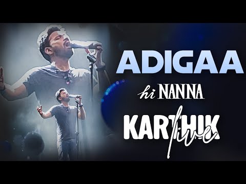 Adigaa Song Live Performance by Karthik | Hi Nanna | Karthik Live