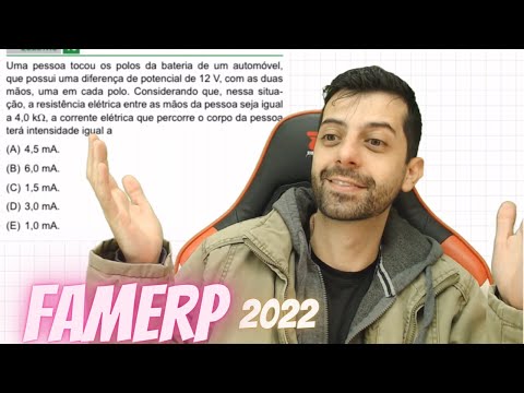 FAMERP 2022 Q70 - Uma pessoa tocou os polos da bateria de um automóvel, que possui uma