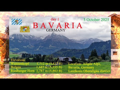 SV - Wannenkopf  1712m,  Riedberger Horn  1787m - Alps, Bavaria, Germany - 05 October 2025 - Hiking