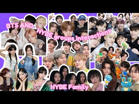 BTS and HYBE groups interactions | HYBE Family