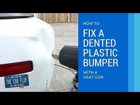 How to Fix Dented Plastic Bumper (with a Heat Gun)
