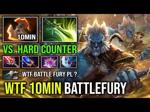 WTF 10MIN BATTLEFURY Create Unlimited Cleave Illusion Army PL Vs Hard Counter Sven Dota 2