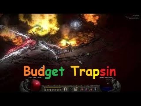 Diablo 2 Resurrected 2.5 - Budget Lighting Trapsin build - Chaos Run