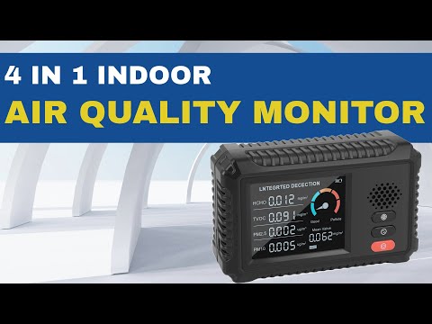Air Quality Monitor 4 in 1  (HCHO TVOC PM 2.5 PM 10)
