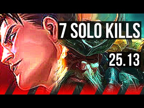 GAREN vs GANGPLANK (TOP) | 7 solo kills, 12/3/11, Godlike | NA Master | 25.13